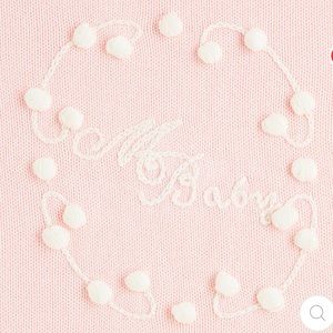 Mayoral Baby Newborn Pink baby blanket shawl